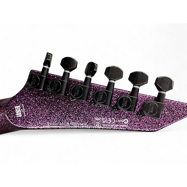 Used ESP ltdkh-602 Purple sparks Solid Body Electric Guitar