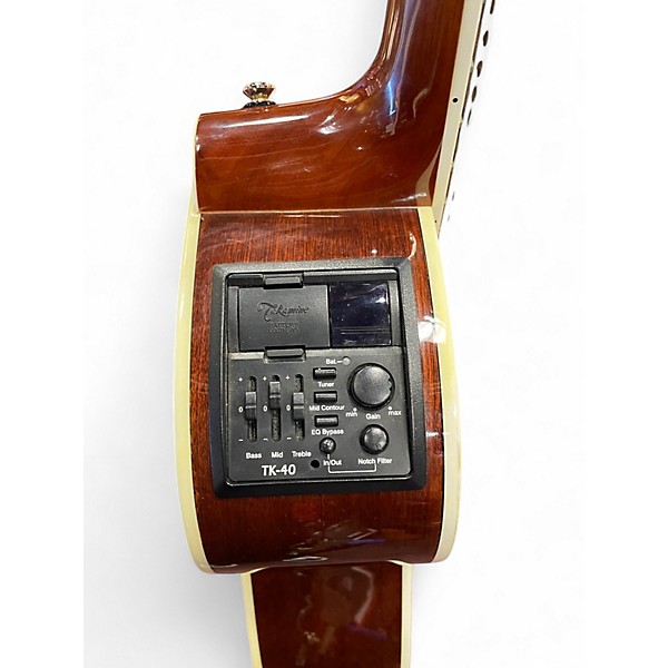 Used Takamine EG540DLX Natural Acoustic Electric Guitar