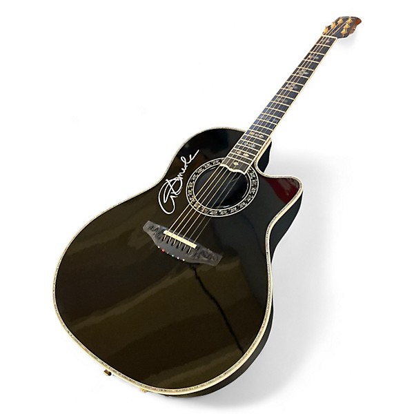 Used Ovation 1769-ADII Al Di Meola Signature Black Acoustic Electric Guitar