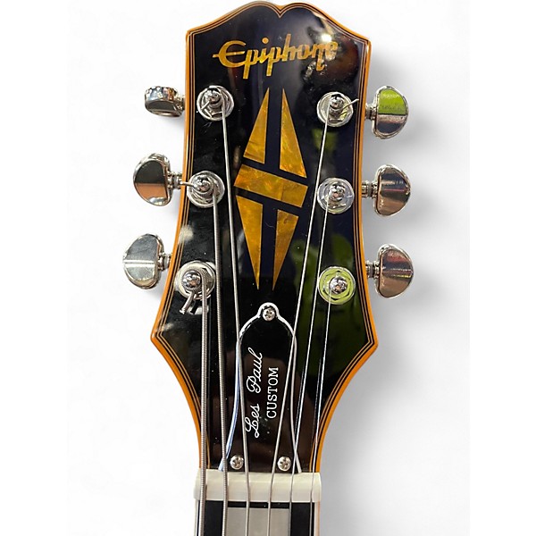 Used 2024 Epiphone CUSTOM WIDOW Orange Solid Body Electric Guitar