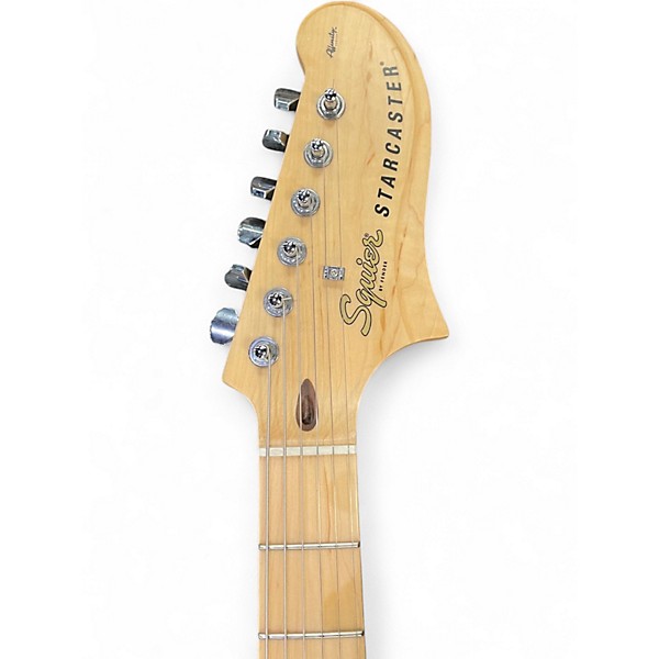 Used Squier Affinity Series Starcaster Olympic White Hollow Body Electric Guitar