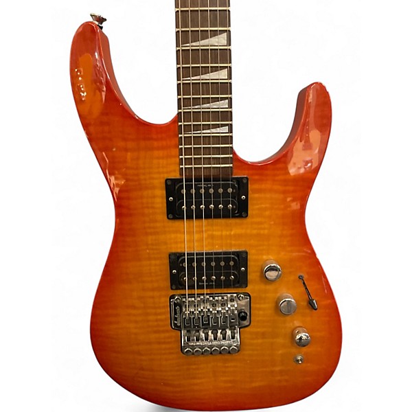 Used Jackson DX10DFS FLAMETOP Solid Body Electric Guitar