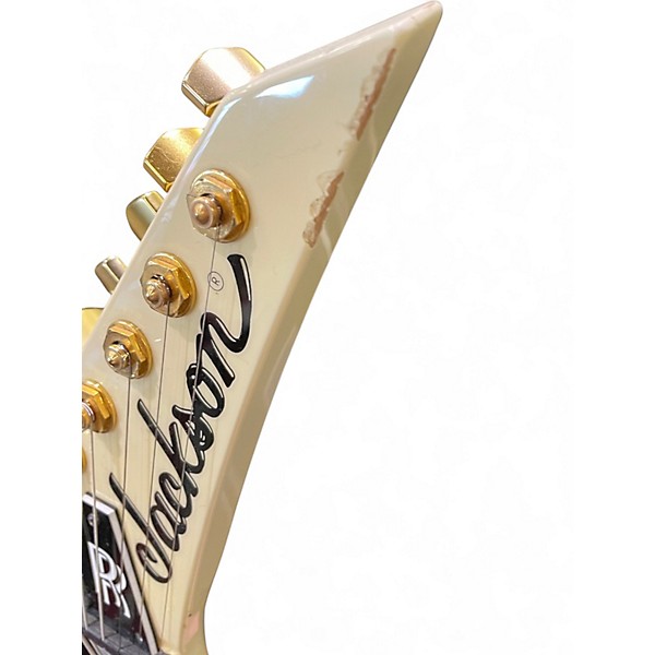 Used 2004 Jackson Japanese Pro Series RR5 Randy Rhoads Antique Ivory Solid Body Electric Guitar
