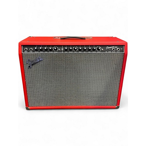 Used Fender Champion 100 Fiesta Red Guitar Combo Amp
