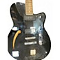 Used Reverend CLUB KING Black Hollow Body Electric Guitar thumbnail