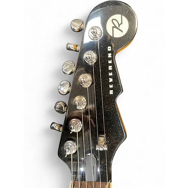 Used Reverend CLUB KING Black Hollow Body Electric Guitar