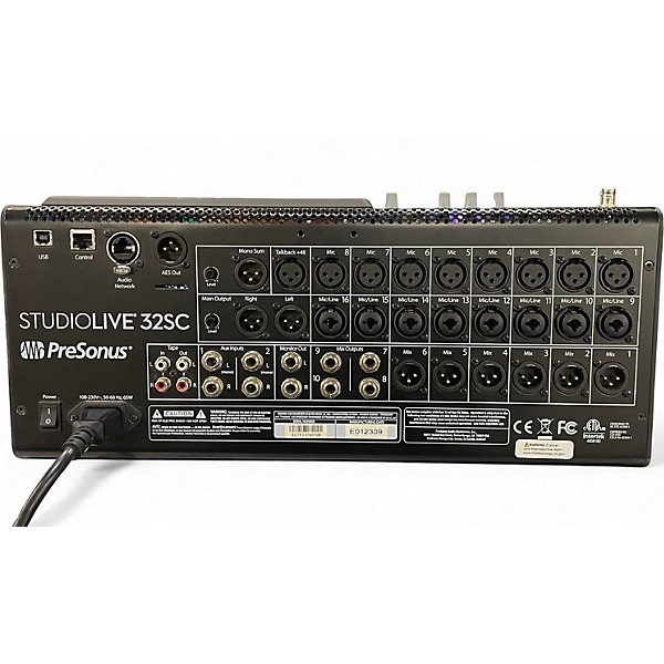 Used PreSonus STUDIO LIVE 32SC Digital Mixer