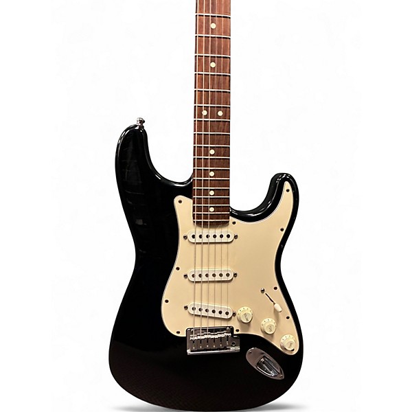Vintage 1994 Fender 1994 Stratocaster Black Solid Body Electric Guitar