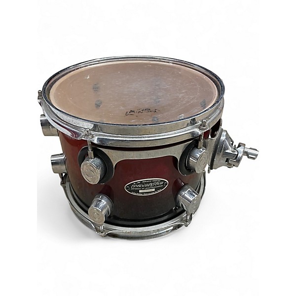 Used PDP by DW 4 Piece PACIFIC LX Crimson Red Burst Drum Kit