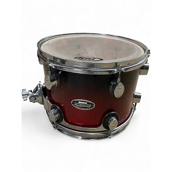 Used PDP by DW 4 Piece PACIFIC LX Crimson Red Burst Drum Kit