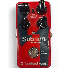 Used TC Electronic Sub N Up Octaver Effect Pedal
