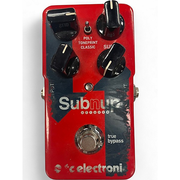 Used TC Electronic Sub N Up Octaver Effect Pedal