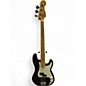 Used Fender American Ultra Precision Bass Black and White Electric Bass Guitar thumbnail