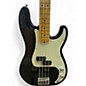 Used Fender American Ultra Precision Bass Black and White Electric Bass Guitar