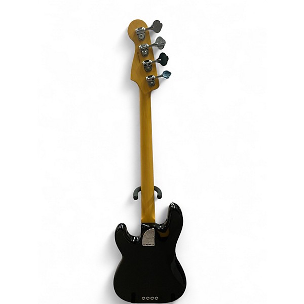 Used Fender American Ultra Precision Bass Black and White Electric Bass Guitar