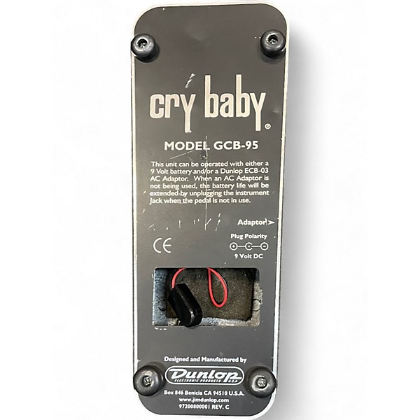 Used Dunlop GCB95 Original Crybaby Wah Effect Pedal
