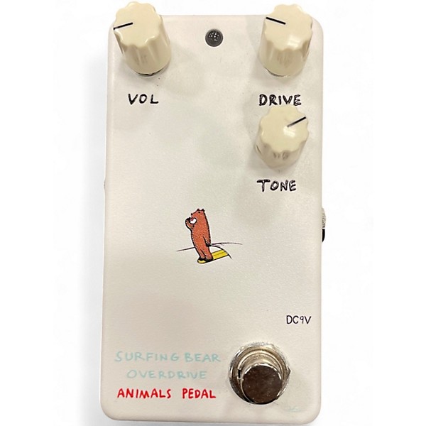 Used Animals Pedal Surfing Bear Overdrive V2 Effect Pedal