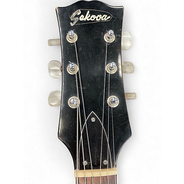 Vintage 1970s Sekova ES TYPE Wine Red Hollow Body Electric Guitar