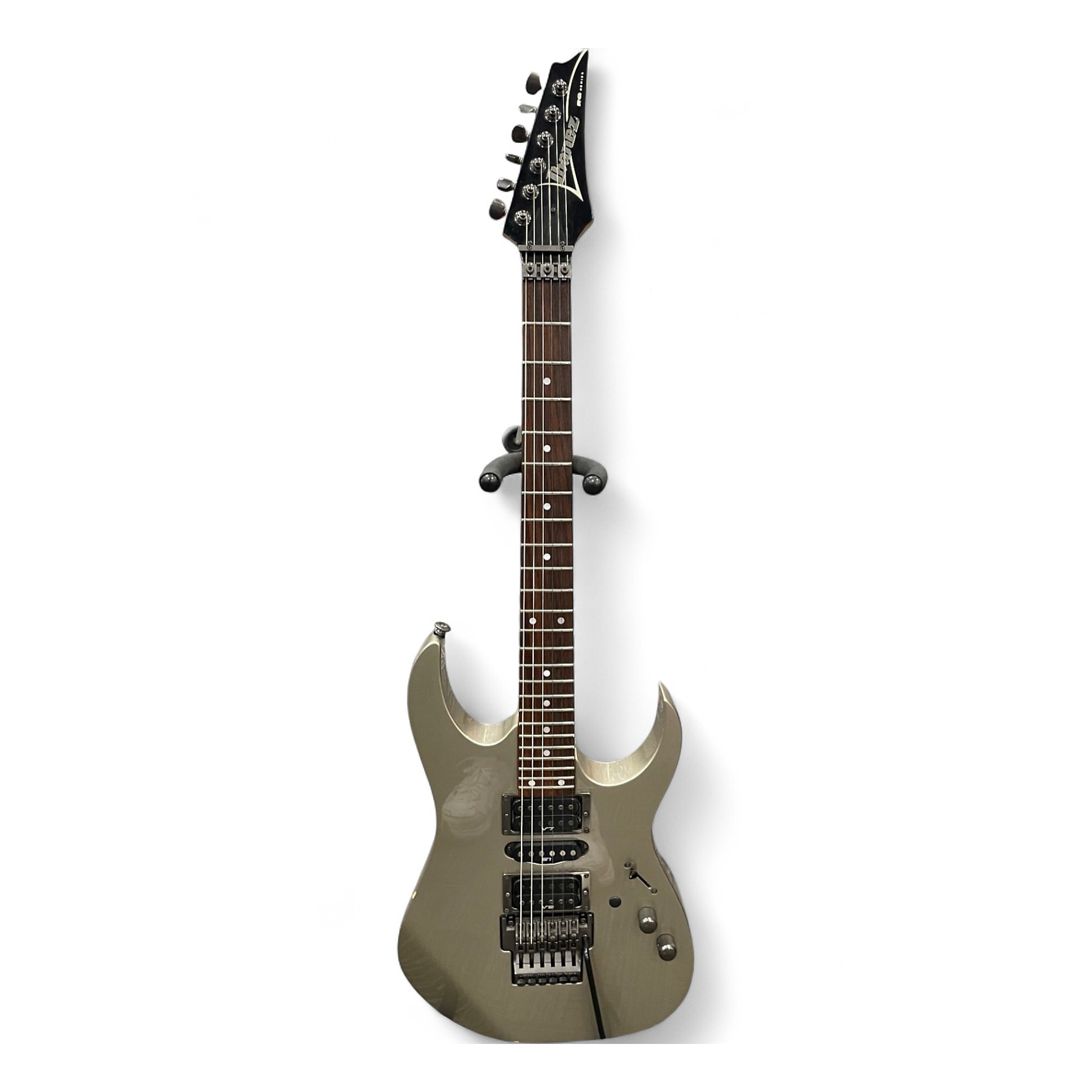 Used Ibanez RG570 Metallic Silver Solid Body Electric Guitar