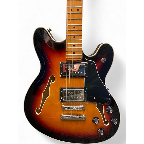 Used Squier Classic Vibe Starcaster 2 Tone Sunburst Hollow Body Electric Guitar