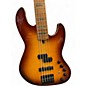 Used Ivy 5 String PJ Flame Top Sunburst Electric Bass Guitar