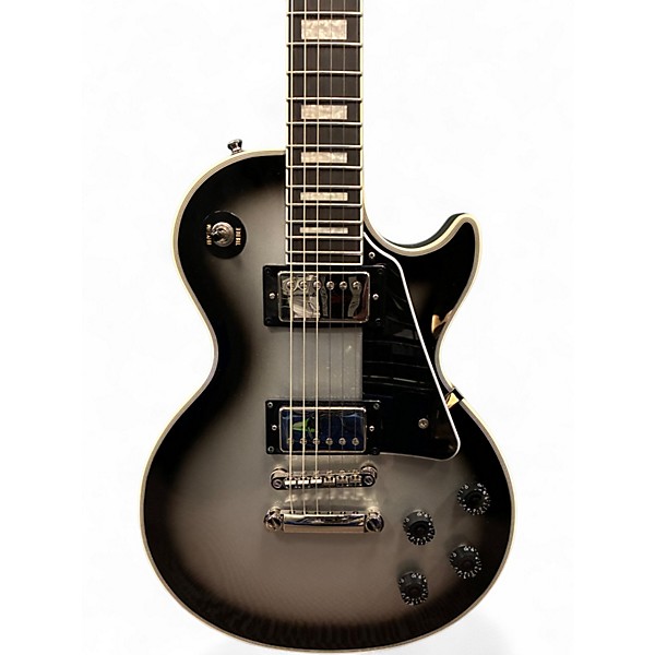 Used Epiphone Les Paul Custom Silverburst Solid Body Electric Guitar