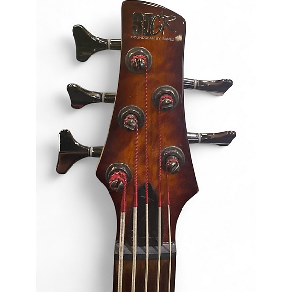 Used Ibanez SR405 5 String Caramel Burst Electric Bass Guitar