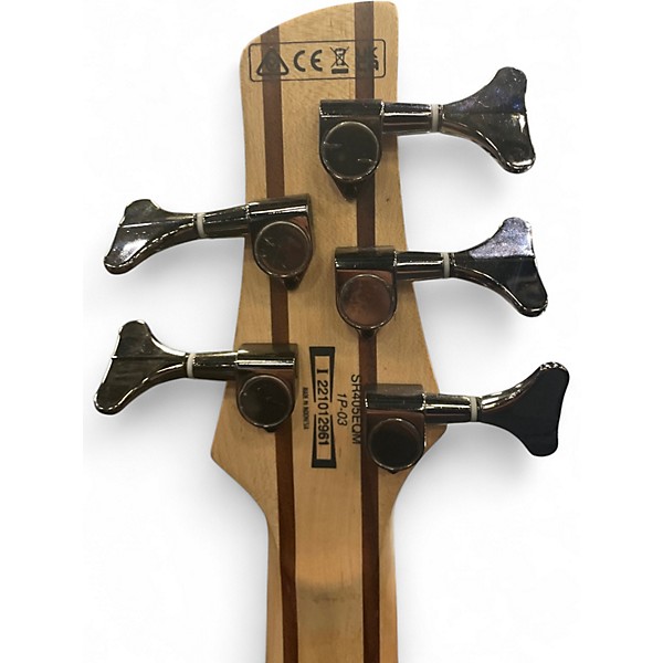 Used Ibanez SR405 5 String Caramel Burst Electric Bass Guitar