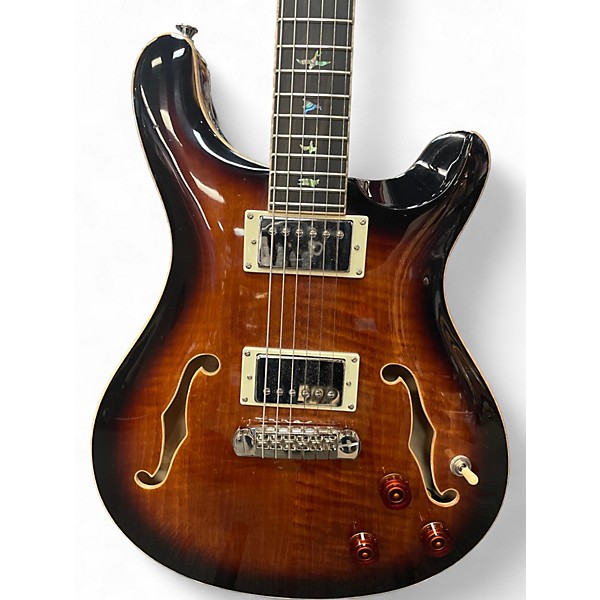 Used PRS SE HOLLOWBODY II PIEZO ORANGE TIGER SMOKEBURST Hollow Body Electric Guitar