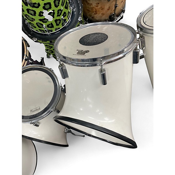 Vintage 1960s North 6 Piece Drum Set Classic White Drum Kit