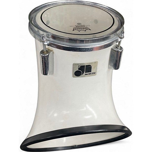 Vintage 1960s North 6 Piece Drum Set Classic White Drum Kit