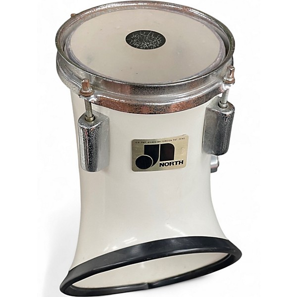 Vintage 1960s North 6 Piece Drum Set Classic White Drum Kit