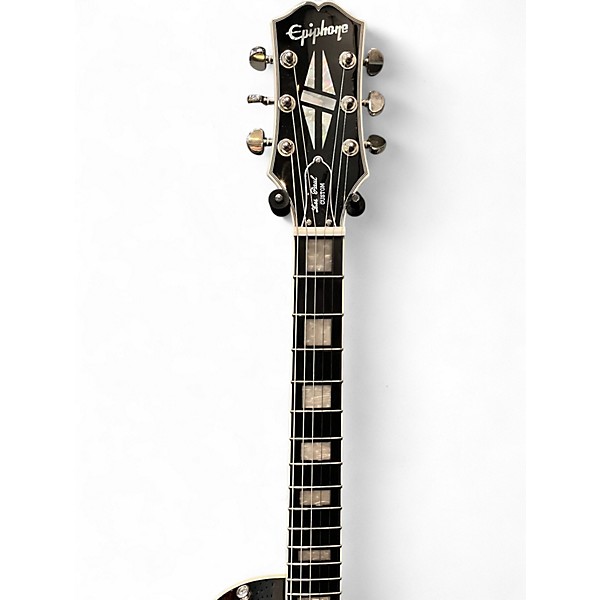 Used Epiphone Les Paul Custom Silverburst Solid Body Electric Guitar