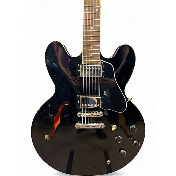 Used Epiphone ES355 Ebony Hollow Body Electric Guitar