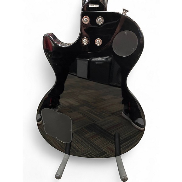 Used Epiphone Les Paul Tribute Plus Black Solid Body Electric Guitar