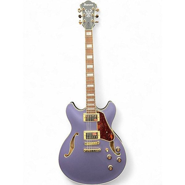 Used 2019 Ibanez AS73G Metallic Purple Flat Hollow Body Electric Guitar