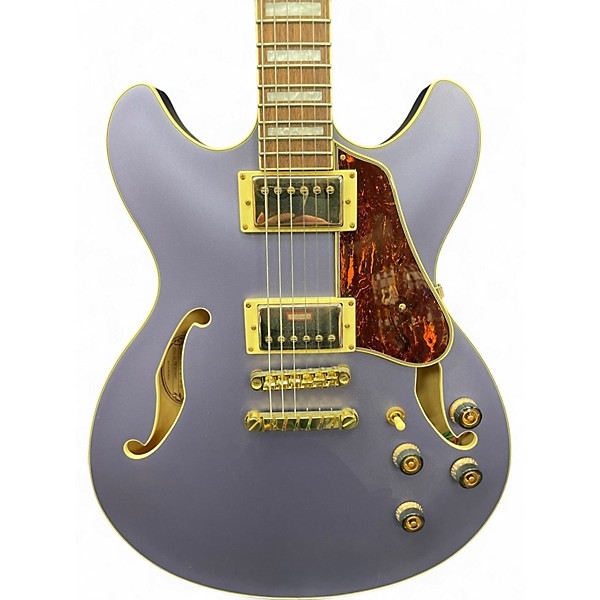 Used 2019 Ibanez AS73G Metallic Purple Flat Hollow Body Electric Guitar