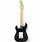 Used Squier Standard Stratocaster Black and White Solid Body Electric Guitar