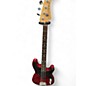 Used Lakland 44-51 Skyline Series Candy Apple Red Electric Bass Guitar thumbnail