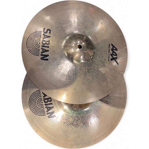 Used SABIAN 14in AAX Stage Hi Hat Pair Cymbal