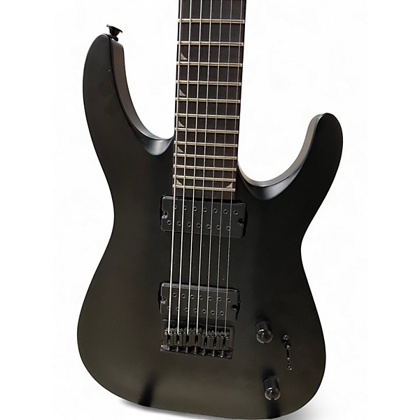 Used Jackson JS22-7 Dinky 7 String Satin Black Solid Body Electric Guitar