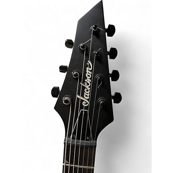 Used Jackson JS22-7 Dinky 7 String Satin Black Solid Body Electric Guitar