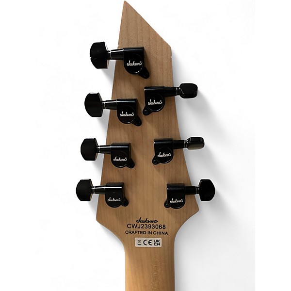 Used Jackson JS22-7 Dinky 7 String Satin Black Solid Body Electric Guitar