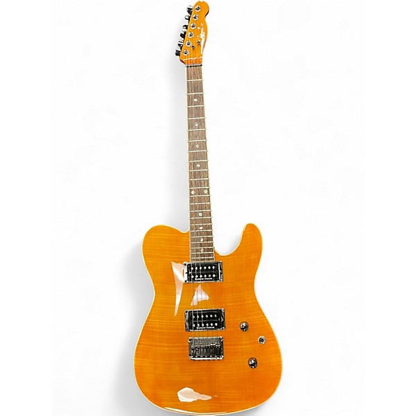 Used Fender Special Edition Custom Telecaster FMT HH Amber Solid Body Electric Guitar