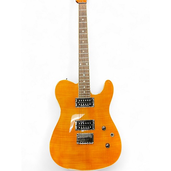 Used Fender Special Edition Custom Telecaster FMT HH Amber Solid Body Electric Guitar