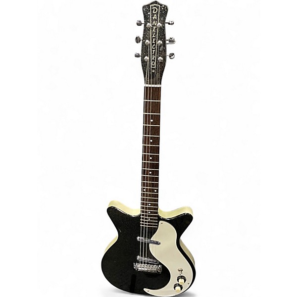 Used Danelectro 59m Black Solid Body Electric Guitar