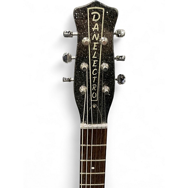 Used Danelectro 59m Black Solid Body Electric Guitar