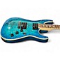 Used 2022 Schecter Guitar Research Omen Extreme 6 Trans Blue Solid Body Electric Guitar