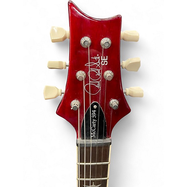 Used PRS SE Singlecut McCarty 594 FIRE RED BURST Solid Body Electric Guitar