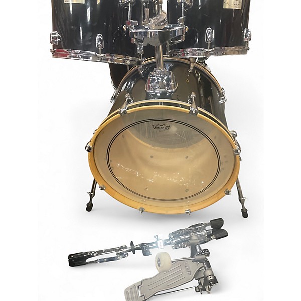 Used Mapex 5 Piece V Series Black Drum Kit